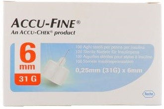 roche diagn d care ago per penna da insulina accu fine pen needle accu chek gauge 31 x 6mm 100 pezzi accu fine ean 0382903206551