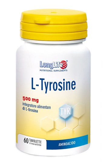 longlife longlife l tyrosine 60 tavolette ean 8054521003424
