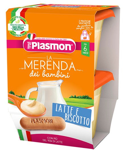 plasmon plasmon la merenda dei bambini merende latte biscotto asettico 2 x 120 g plasmon ean 8001040199084