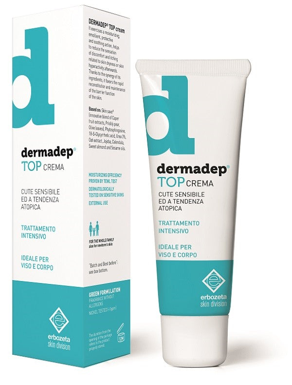 erbozeta dermadep top crema cute sensibile e a tendenza atopica trattamento intensivo 50 ml dermadep