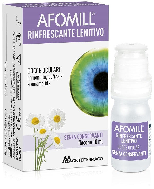 montefarmaco afomill rinfrescante senza conservanti 10 ml afomill ean 8058363614657