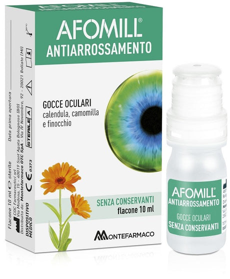 montefarmaco afomill antiarrossamento senza conservanti 10 ml afomill ean 8058363614671