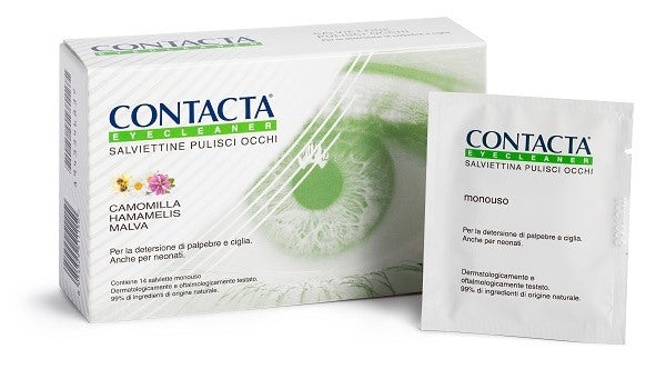 fidia healthcare contacta eyecleaner 14 salviettine pulisci occhi contacta ean 8054529511150
