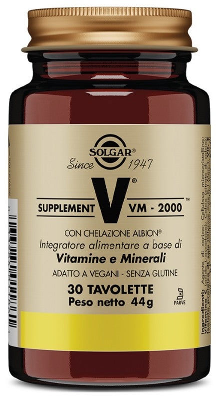 solgar italia supplement vm 2000 30 tavolette solgar ean 0033984013582