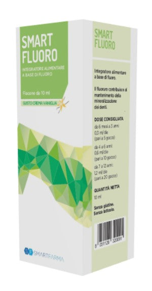 smartfarma smart fluoro gocce 10 ml gusto crema vaniglia smart farma ean 8051128320091