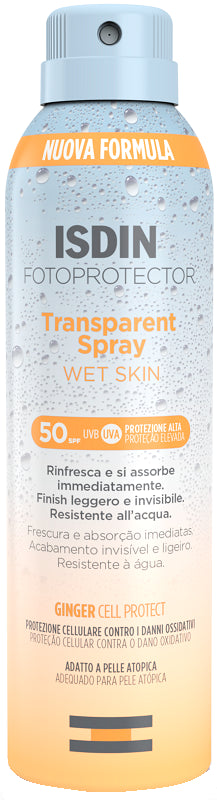 isdin fotoprotector transparent wet skin spray 50 250 ml isdin ean 8429420191624