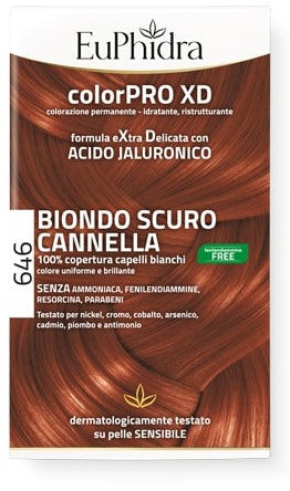 zeta farmaceutici euphidra colorpro gel colorante capelli xd 646 cannella 50 ml in flacone attivante balsamo guanti euphidra ean 8056772635799