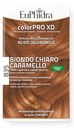 zeta farmaceutici euphidra colorpro gel colorante capelli xd 835 caramello 50 ml attivante balsamo guanti euphidra ean 8056772635805