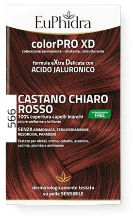 zeta farmaceutici euphidra colorpro gel colorante capelli xd 566 castano chiaro rosso 50 ml attivante balsamo guanti euphidra ean 8056772635829