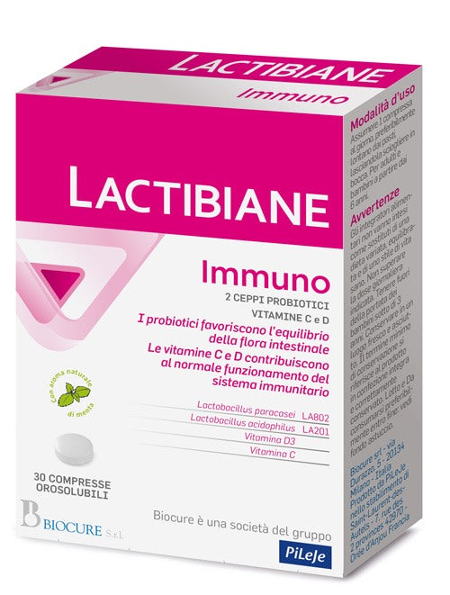 biocure lactibiane immuno 30 compresse lactibiane