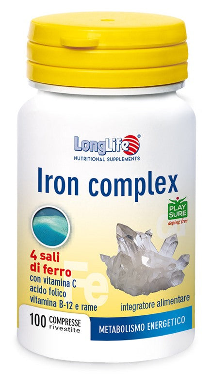 longlife longlife iron complex 100 compresse long life ean 8054521003837