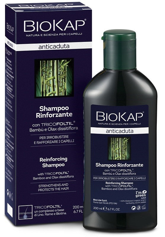 bios line biokap shampoo rinforzante anticaduta con tricofoltil nuova formula 200 ml biokap ean 8030243026224