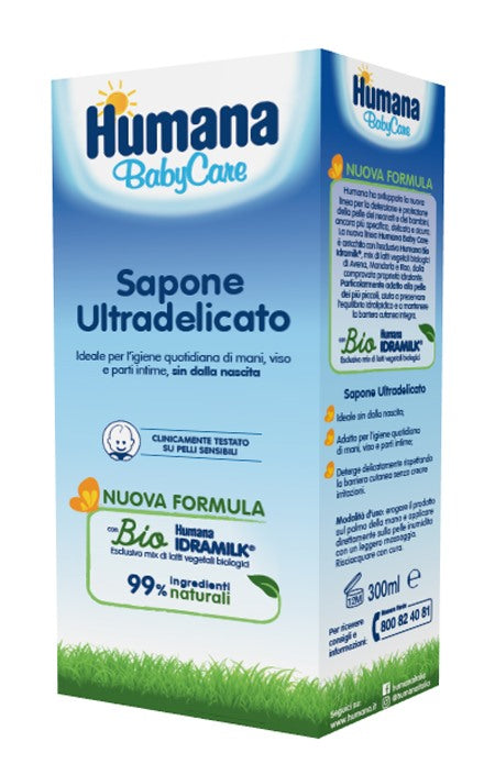 humana italia humana baby care sapone liquido 300 ml humana ean 8031575651184