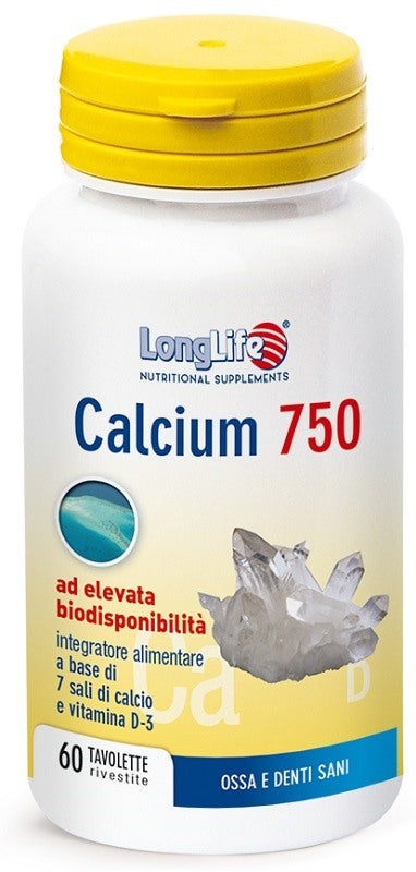 longlife longlife calcium 750 mg 60 tavolette long life ean 8054521003875