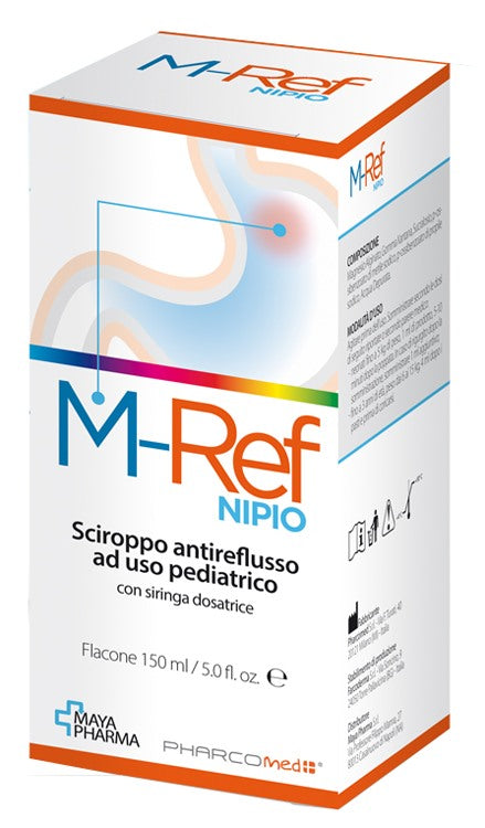 maya pharma m ref nipio sciroppo antireflusso ad uso pediatrico 150 ml con siringa dosatrice