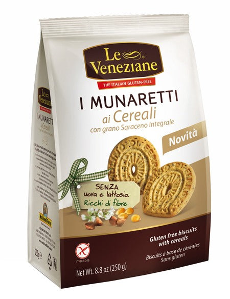 molino di ferro le veneziane munaretti biscotti cereali grano saraceno integrale 250 g le veneziane ean 8009915004235