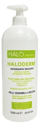halo pharma haloderm detergente delicato 1 l flacone hdpe2 tappo cpp92 ean 8055320370076