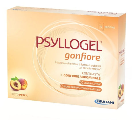 giuliani psyllogel gonfiore pesca 10 bustine psyllogel