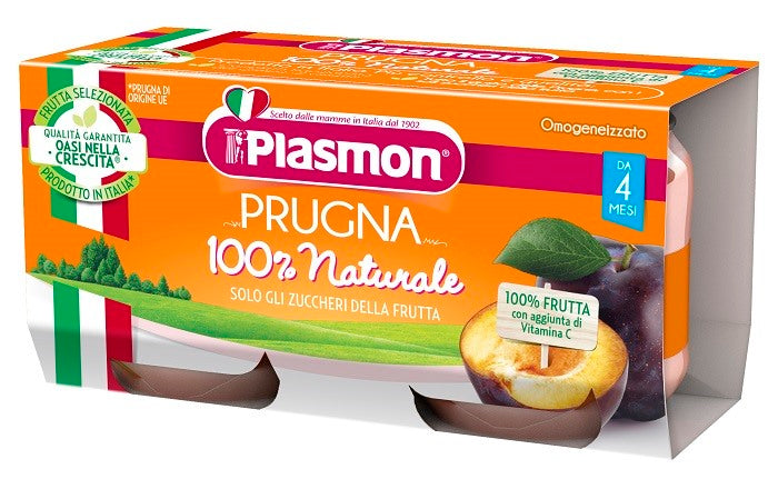 plasmon plasmon omogeneizzato prugna 2 x 80 g gum ean 8001040201046