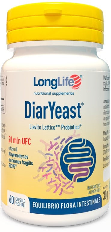 longlife longlife diaryeast 60 capsule vegetali long life ean 8054521004087
