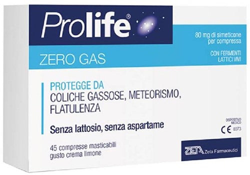 zeta farmaceutici prolife zerogas 45 compresse prolife ean 8056772637021