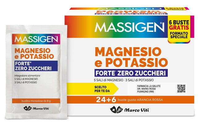marco viti promo massigen magnesio potassio forte zero zucchero 24 bustine 6 bustine marco viti ean 8050519572101
