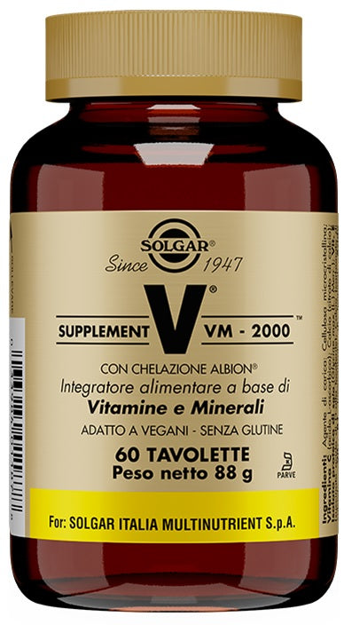 solgar italia supplement vm 2000 60 tavolette solgar ean 0033984014039