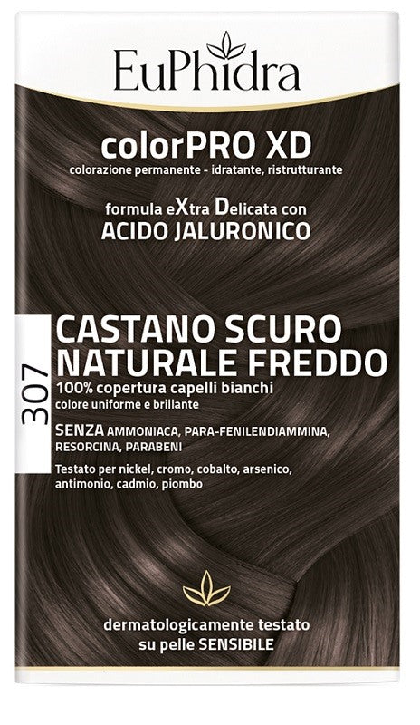 zeta farmaceutici euphidra colorpro xd 307 castano scu naturale f colore attivante balsamo cuffia guanti euphidra ean 8056772637304
