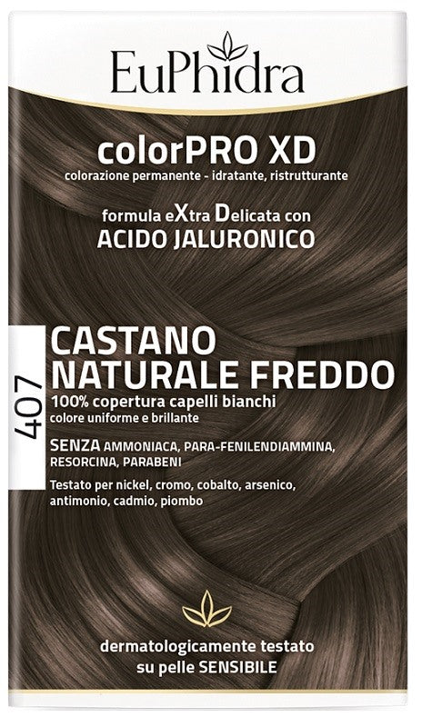 zeta farmaceutici euphidra colorpro xd 407 castano naturale f colore attivante balsamo cuffia guanti euphidra ean 8056772637311