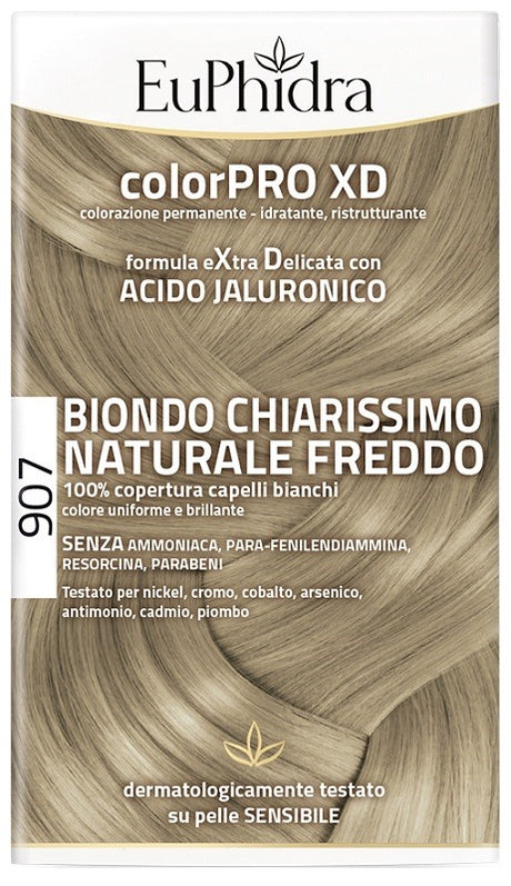 zeta farmaceutici euphidra colorpro xd 907 biondo chiaro mogano naturale f colore attivante balsamo cuffia guanti euphidra ean 8056772637359