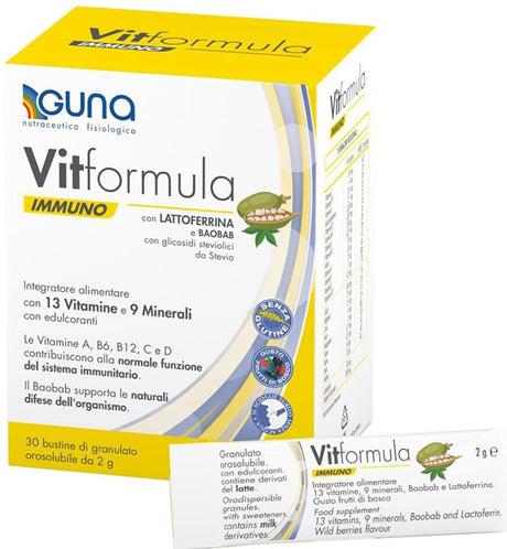 guna vitformula immuno 30 stick da 2 g guna ean 8033875155997