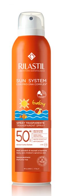 ganassini cosmetic rilastil sun system baby transparent spray spf50 200 ml rilastil ean 8050444859377