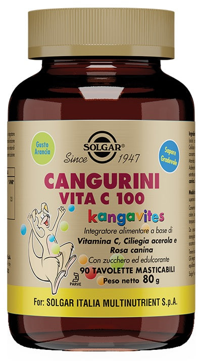 solgar italia cangurini vita c 100 90 tavolette masticabili solgar ean 0033984011939