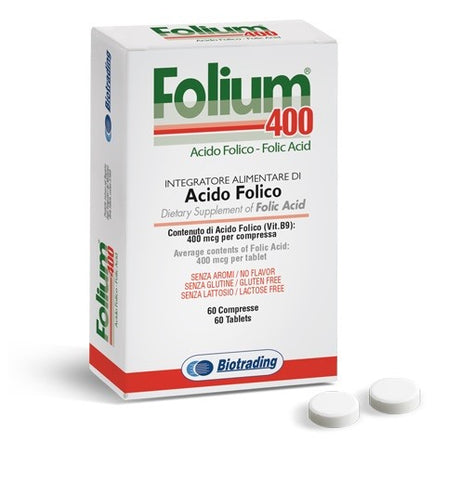 biotrading unipersonale folium 400 60 compresse biotrading