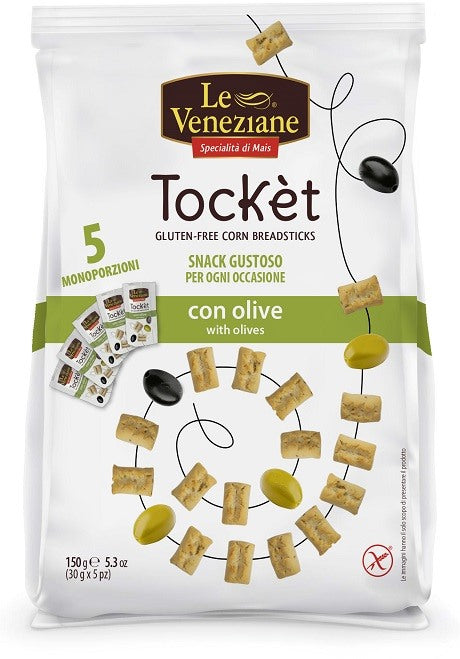 molino di ferro spa le veneziane tocket multipack con olive 30 g x 5 pezzi ean 8009915005508