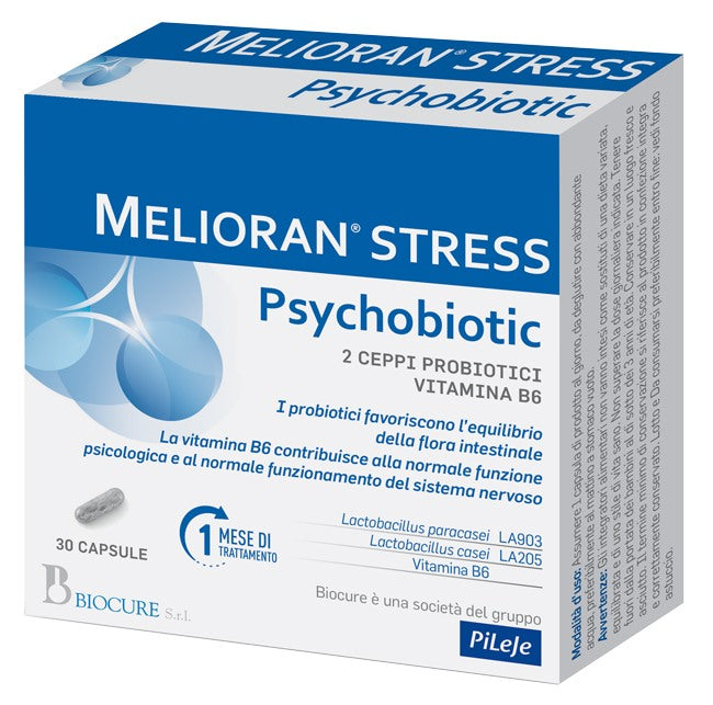 biocure melioran stress psychobiotic 30 capsule biocure