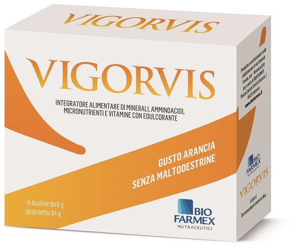 biofarmex vigorvis 14 bustine da 6 g vigorvis