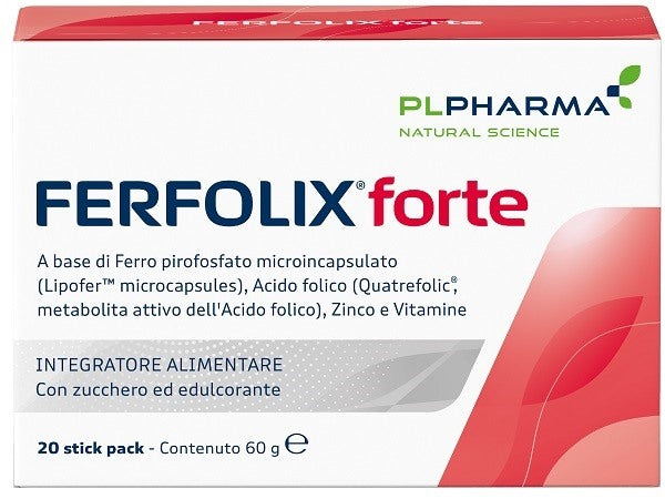 pl pharma srl ferfolix forte 20 bustine