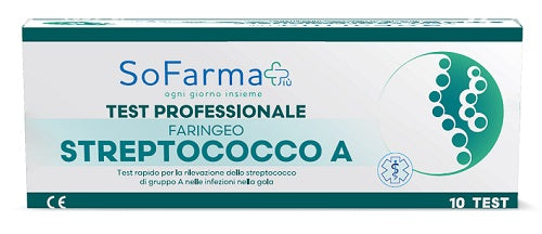 so farma morra spa test rapido faringeo strepto a sofarmapiu rilevazione antigene streptococco a su tampone faringeo mediante immunocromatografia professionale 10 pezzi sofarmapiu ean 8054320670773