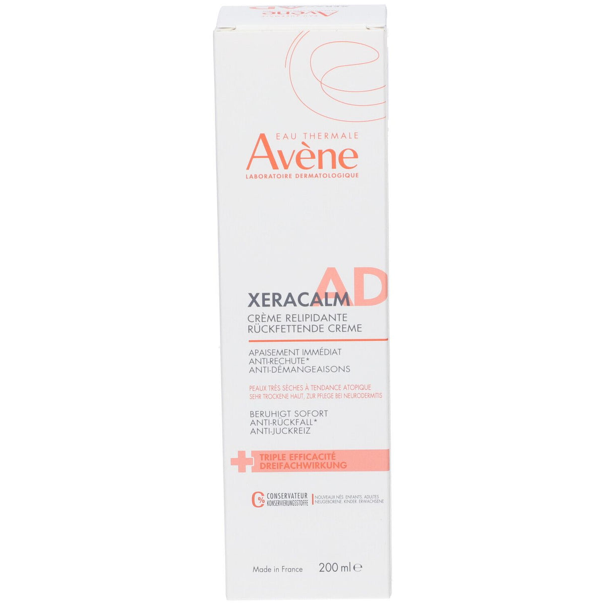 Avene Xeracalm Ad Creme Liporestitutivo 200 Ml Nova Fórmula Avene