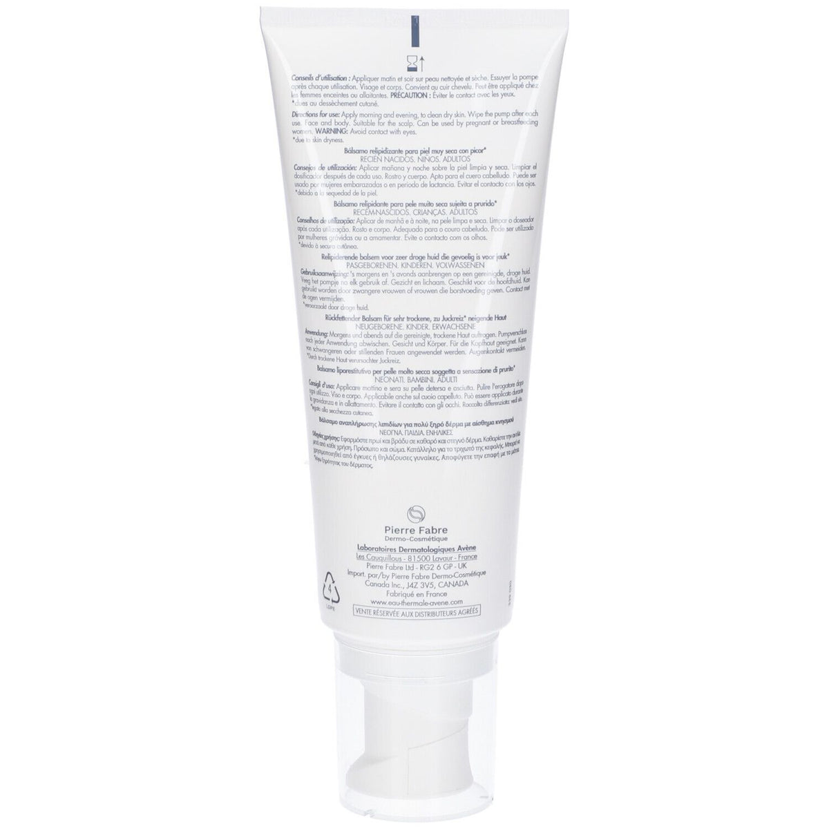 Avene Xeracalm Ad Бальзам Липореститутивный 200 мл Новая Формула Avene