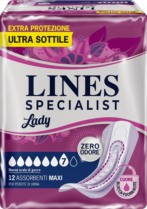 fater adult assorbenti per incontinenza lines specialist lady 12 pezzi lines ean 4015400761037