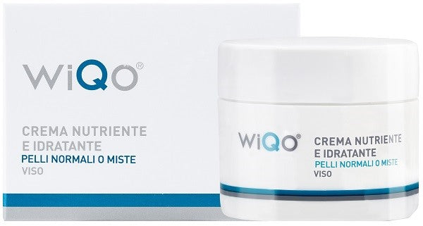 wiqo italiana wiqo crema nutriente ed idratante pelli normali o miste viso 50 ml ean 8050450500034