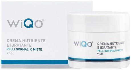 wiqo italiana wiqo crema nutriente ed idratante pelli normali o miste viso 50 ml ean 8050450500034