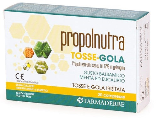 farmaderbe propolnutra tosse gola 20 compresse masticabili ean 8058456782713