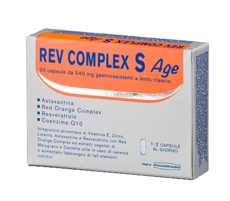 pharmabio rev complex s age 20 capsule rev ean 8016527000586