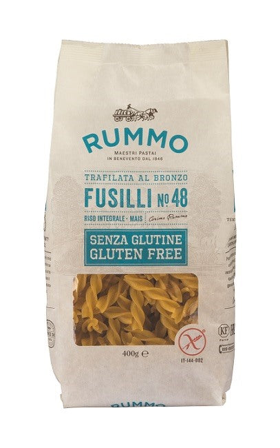 rarifarm rummo fusilli n48 di riso integrale e mais 400 g rummo ean 8008343880480