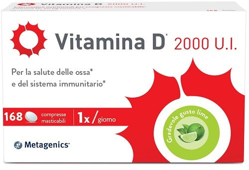 metagenics belgium bvba vitamina d 2000 ui 168 compresse masticabili ean 5400433219843