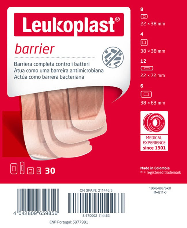 bsn medical leukoplast barrier 30 pezzi assortiti leukoplast ean 4042809659856