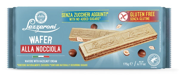 d lazzaroni c zerole wafers alla nocciola senza zuccheri aggiunti 175 g ean 8000510552312